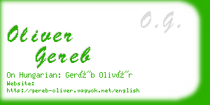 oliver gereb business card